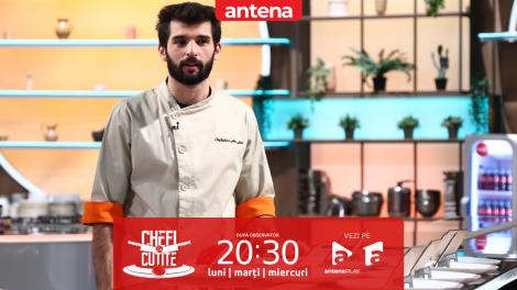 Chefi la cuțite | Sezonul 15, 28 aprilie 2025. Irina Fodor a anunțat proba de gătit pentru al cincilea battle. Chefii s-au întrecut la o probă de îndemânare