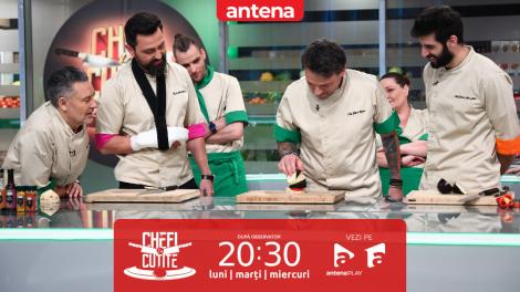 Chefi la cuțite | Sezonul 15, 20 mai 2025. Irina Fodor a pus la bătaie un avantaj pe cinste! Chefii au jucat jenga reinterpretat cu fructe