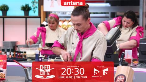 Semifinala Chefi la cuțite | Sezonul 15, 27 mai 2025. Toți concurenții se așteptau la gustul copilăriei la prima probă, dar Irina i-a surprins cu o altă temă!