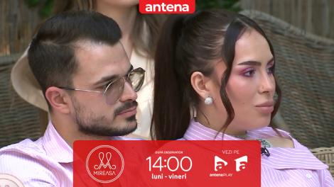 Mireasa sezonul 11, 18 iunie 2025. Nelămuririle Emmei la adresa comportamentului lui Adrian