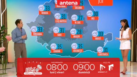 Super Neatza, 19 iunie 2025. Prognoza meteo cu Ramona Olaru: Temperaturi deosebit de ridicate și disconfort termic