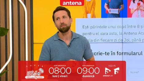 Super Neatza, 7 iulie 2025. Câștigă o tabără educativă la Antena Academy! Cum s-a descurcat Alexandra Măriuță