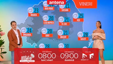 Super Neatza, 11 iulie 2025. Prognoza meteo cu Ramona Olaru: Vremea se încălzește ușor!