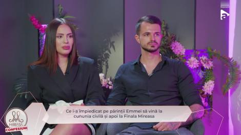 Mireasa: Confesiuni sezonul 7, 21 iulie 2025. Ce i-a împiedicat pe părinții Emmei să vină la Finala Mireasa