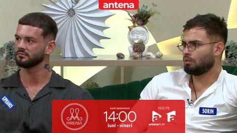 Mireasa sezonul 12, 2 septembrie 2025. Zvon în casa băieților: Concurenții ar fi vrut ca Alexandru să plece, nu Ion