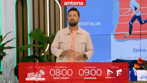 Super Neatza, 5 septembrie 2025. Concurs cu vouchere Decathlon! Marin Laurențiu Eduard, concurentul zilei