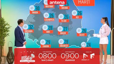 Super Neatza, 23 septembrie 2025. Prognoza meteo cu Ramona Olaru: Vreme însorită în toată țara