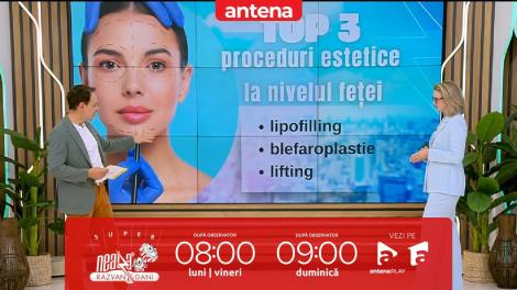 Super Neatza, 25 septembrie 2025. Cele mai solicitate intervenții estetice ale anului la nivelul feței