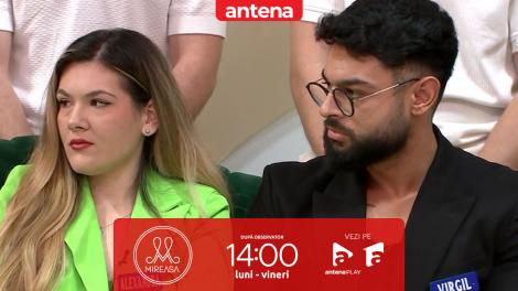 Mireasa sezonul 12, 29 septembrie 2025. Care sunt fricile lui Virgil în legătură cu Alexandra
