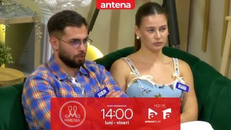 Mireasa sezonul 12, 30 septembrie 2025. Diana, o  discuție lămuritoare cu Sorin, după ce a ales să facă un pas în spate