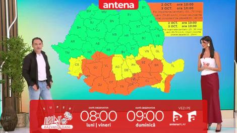 Super Neatza, 2 octombrie 2025. Prognoza meteo cu Ramona Olaru și Florinela Georgescu: Val de frig în România!