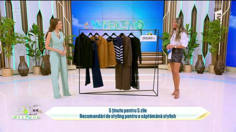 Neatza de Weekend, 5 octombrie 2025. Fashion Tips by Ellida Toma: Recomandări de outfit-uri pentru o întreagă săptămână