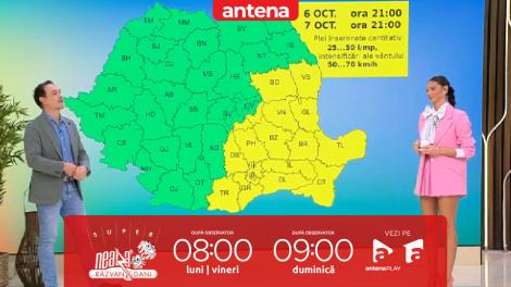 Super Neatza, 7 octombrie  2025. Prognoza meteo cu Ramona Olaru: Cer mai mult noros și ploi însemnate cantitativ