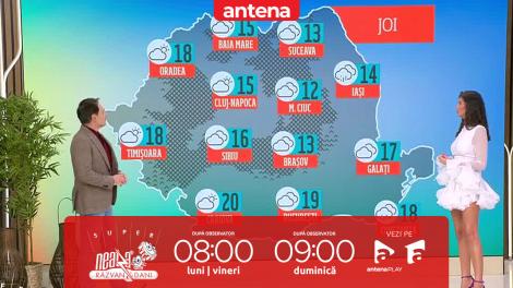 Super Neatza, 9 octombrie 2025. Prognoza meteo cu Ramona Olaru: Vremea se încălzeşte uşor în toată țara