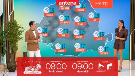 Super Neatza, 14 octombrie 2025. Prognoza meteo cu Ramona Olaru: Vreme rece la nivelul întregii țări