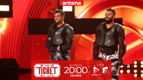 The Ticket, Sezonul 1, 18 octombrie 2025. Gasoline Brothers Show,  un număr de acrobație și echilibru pe motociclete, într-o cușcă