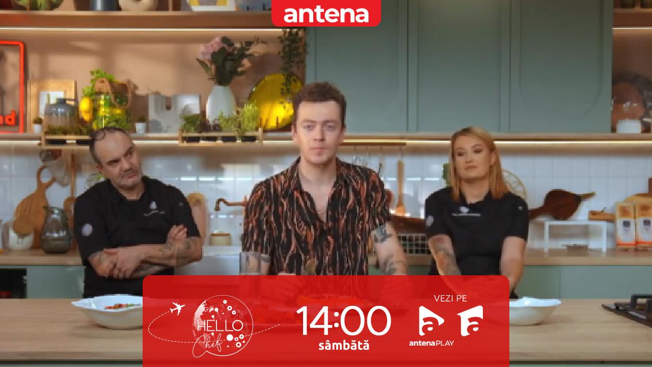 Hello Chef sezonul 10, 18 octombrie  2025. Chef Samuel și Roxana Blenche, o nouă provocare &icirc;n bucătărie! Ce rețete au de gătit pentru Jean Gavril
