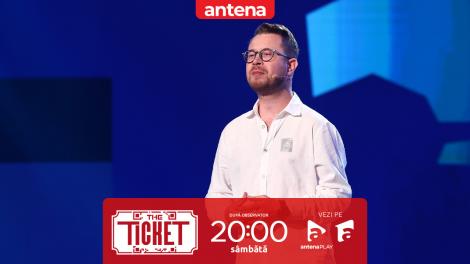 The Ticket, Sezonul 1, 18 octombrie 2025. Codrin Dănilă a impresionat cu momentul său de improvizație! Jurații au putut să schimbe limba în care a prezentat!