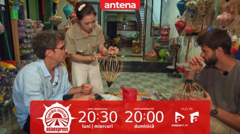 Asia Express, 19 octombrie 2025. Proba de la atelierele de făcut lampioane i-a pus în dificultate pe concurenți!