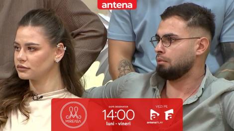 Mireasa sezonul 12, 20 octombrie 2025. Diana, deranjată că Sorin nu o susține în conflictul cu Ștefania: „Ești puțin cam rea”