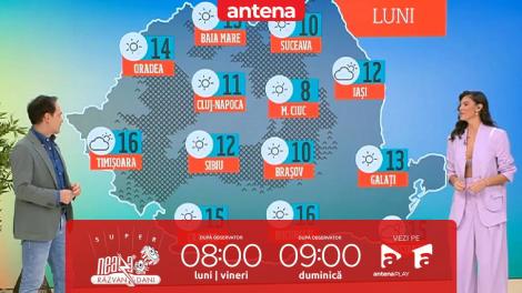 Super Neatza, 20 octombrie 2025. Prognoza meteo cu Ramona Olaru: Vreme plăcută, cu temperaturi de până la 16 grade