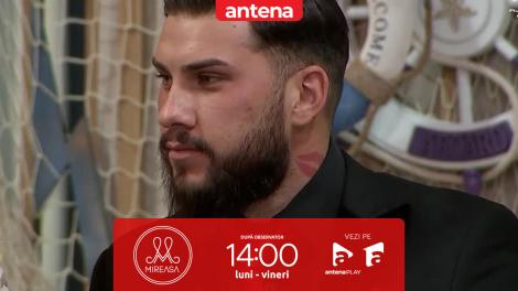 Mireasa sezonul 12, 28 octombrie 2025. Motivul pentru care Alexandru nu vrea să spele vasele: Am neam mare!