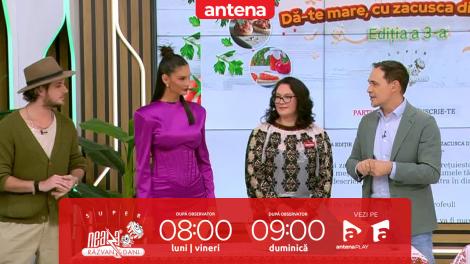 Super Neatza, 31 octombrie 2025. Finala concursului ”Dă-te mare, cu zacusca din dotare!”. Cine a câștigat proba cântarului