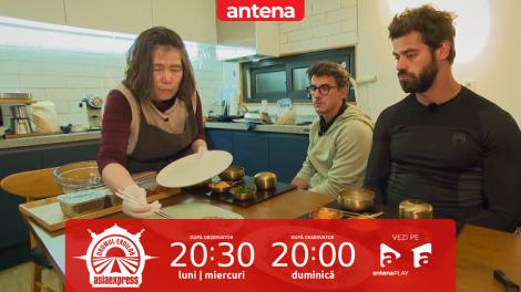 Semifinala Asia Express, 10 noiembrie 2025. Ștefan Floroaica și Alexandru Ion au gătit împreună cu gazda lor