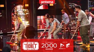 The Ticket, Sezonul 1, 15 noiembrie 2025. No Network, un moment unic pe scena show-ului! Au dansat cu măturile!