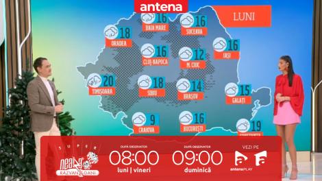 Super Neatza, 17 noiembrie  2025. Prognoza meteo cu Ramona Olaru: Vreme deosebit de caldă, cu maxime de până la 20 de grade