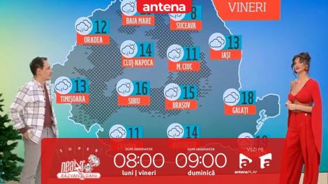 Super Neatza, 21 noiembrie 2025. Prognoza meteo cu Ramona Olaru: Cer acoperit și ploi în mare parte din țară!