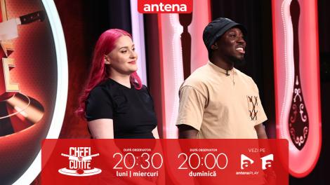 Chefi la cuțite | Sezonul 16, 23 noiembrie 2025. Adelina Muntean și Austin Izuchukwu, bloggerii care l-au intrigat pe chef Richard: E piept de pui crud?