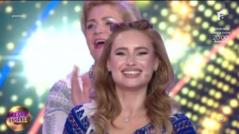 Bătălie pe veselie, 1 decembrie 2025. Emilia Dorobanțu c&acirc;ntă piesa Vreau să sparg paharul