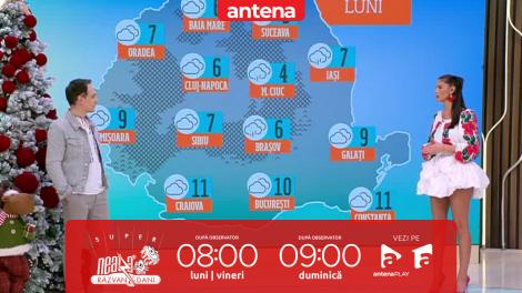 Super Neatza, 1 decembrie 2025. Cer mai mult noros și ploi slabe în nord-est și centru