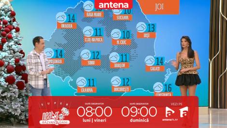 Super Neatza, 4 decembrie 2025. Prognoza meteo cu Ramona Olaru: Vreme deosebit de caldă, cu maxime de până la 16 de grade Celsius