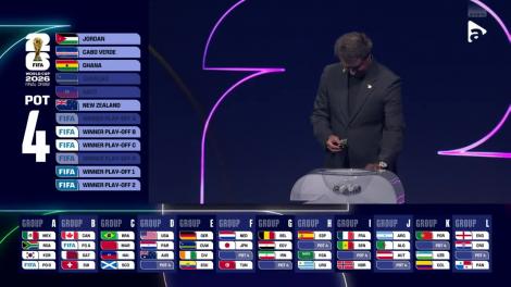 România ar putea întâlni SUA, Australia și Paraguay! Tragerea la sorţi pentru CM 2026 a fost liveVIDEO pe Antena 1 şi AntenaPLAY