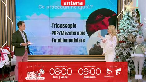 Super Neatza, 8 decembrie 2025. Totul despre regenerarea părului. Ce ar trebui să facem pentru a avea un păr lung şi des