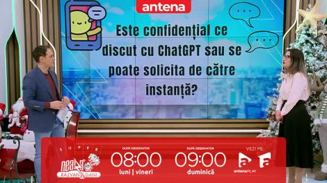 Super Neatza, 10 decembrie 2025. Ce se &icirc;nt&acirc;mplă cu conversaţiile noastre cu ChatGPT &icirc;n instanță
