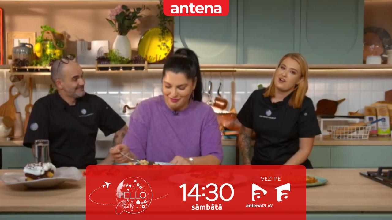 Hello Chef sezonul 10, 13 decembrie 2025. Chef Samuel și Roxana Blenche, o nouă provocare &icirc;n bucătărie! Ce rețete au de gătit pentru Ioana State