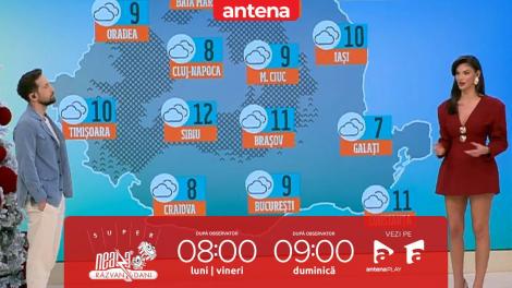 Super Neatza, 18 decembrie 2025. Prognoza meteo cu Ramona Olaru: Maxime termice &icirc;ntre 4 și 13 grade