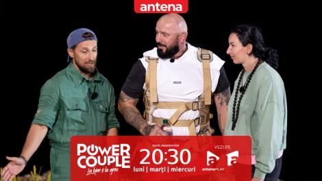 Power Couple Rom&acirc;nia, 6 ianuarie 2026. Cum s-a descurcat cuplul Cătălin și Luiza Zmărăndescu la proba de pedalat cu capul &icirc;n jos