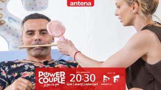 Power Couple Rom&acirc;nia, 13 ianuarie 2026. Răzvan Bănică, cel mai rezistent la durere la proba &bdquo;Au, mami!&rdquo;