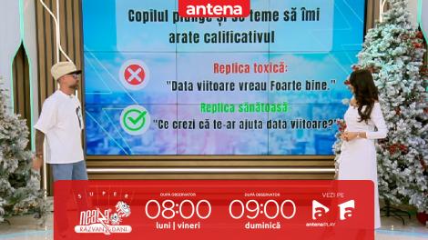 Super Neatza, 13 ianuarie 2026. Cum comunic cu copilul meu: 5 replici toxice vs. 5 replici sănătoase