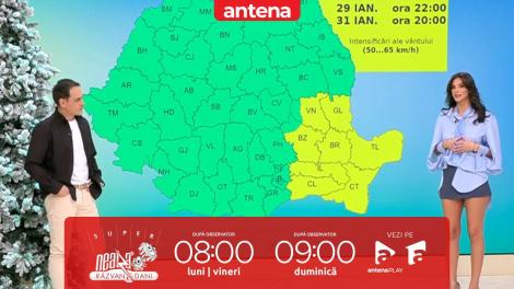 Super Neatza, 30 ianuarie 2026. Prognoza meteo cu Ramona Olaru: Temperaturi maxime &icirc;ntre -1 și 8 grade
