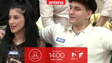 Mireasa sezonul 13, 3 februarie 2026. Amalia, dezamăgită de Dorian: Recunosc, am făcut o greșeală de exprimare