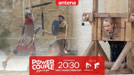 Power Couple Rom&acirc;nia, 10 februarie 2026. Răzvan Bănică, plin de &icirc;ncredere la proba Gladiatorul: Am vrut să-l ciomăgesc direct!