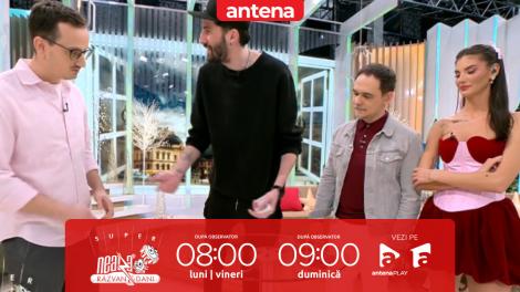 Super Neatza, 13 februarie 2026. Antonio, cel mai &icirc;nalt magician din Rom&acirc;nia, trucuri de senzație cu cărțile de joc