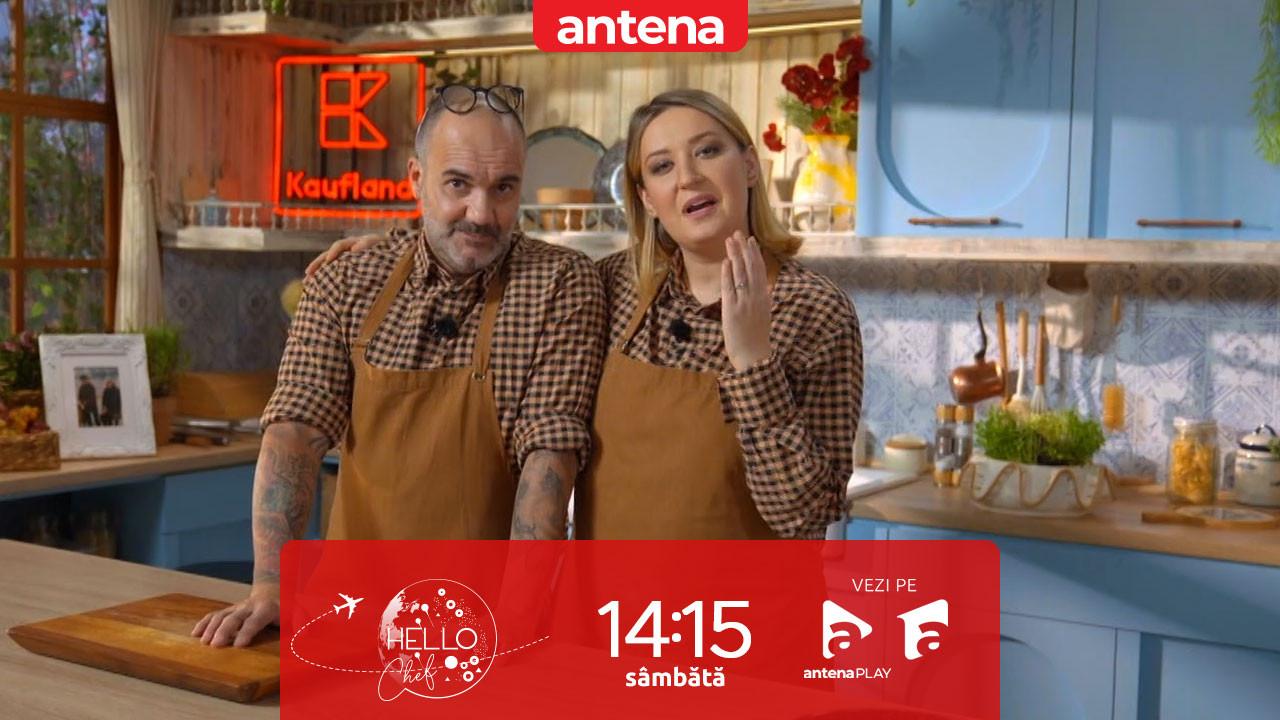 Hello Chef sezonul 11, 14 februarie 2026. Chef Samuel și Roxana Blenche, o nouă provocare &icirc;n bucătărie! Ce rețete au de gătit pentru Serghei Mizil