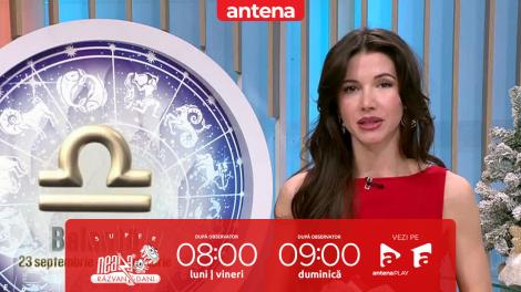 Neatza de Weekend, 15 februarie 2026. Horoscopul zilei cu Claudia Băcuţă: Racii pot avea probleme financiare!