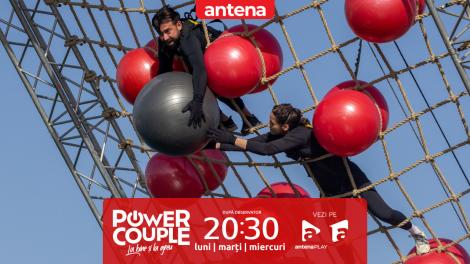 Power Couple Rom&acirc;nia, 18 februarie 2026. Ultimul test de cuplu pentru Oase și Maria Pitică. Ce punctaj au obținut la proba bombardierilor